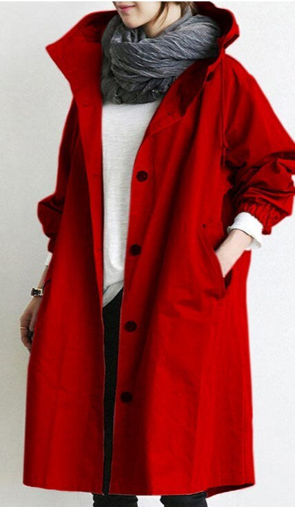 StyleCoat - Modieuze Lange Trenchcoat voor Dames – Overgangsjas 2023