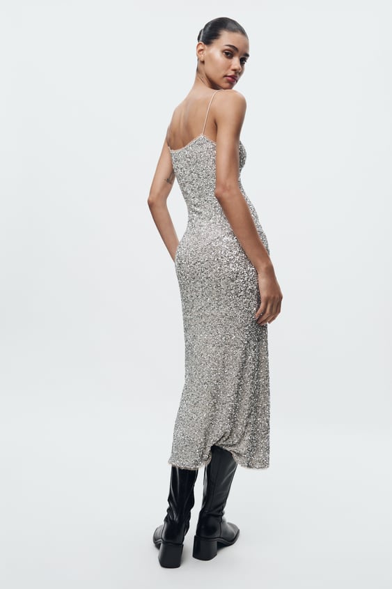 Melana - Mouwloos Paillettenkleed | Stralend voor Feestelijke Gelegenheden