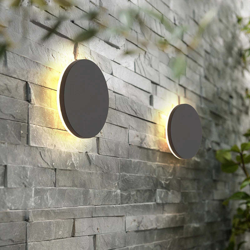 LumiOrr - Minimalistische LED Wandlamp Zwart Metaal voor Tuin en Hal