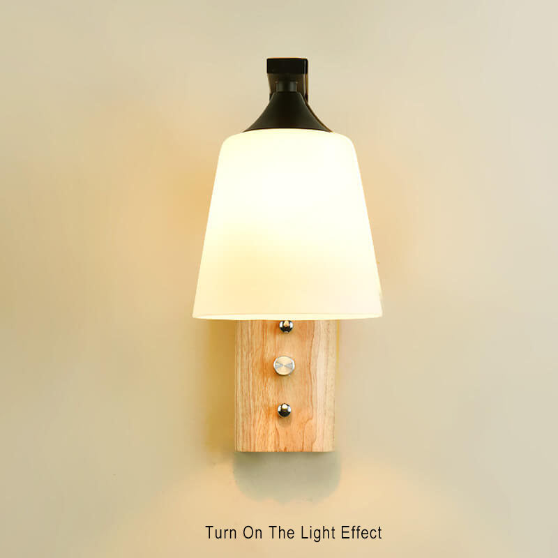 WoodGlow - Minimalistische wandlamp met houten arm | Natuurlijke en moderne verlichting