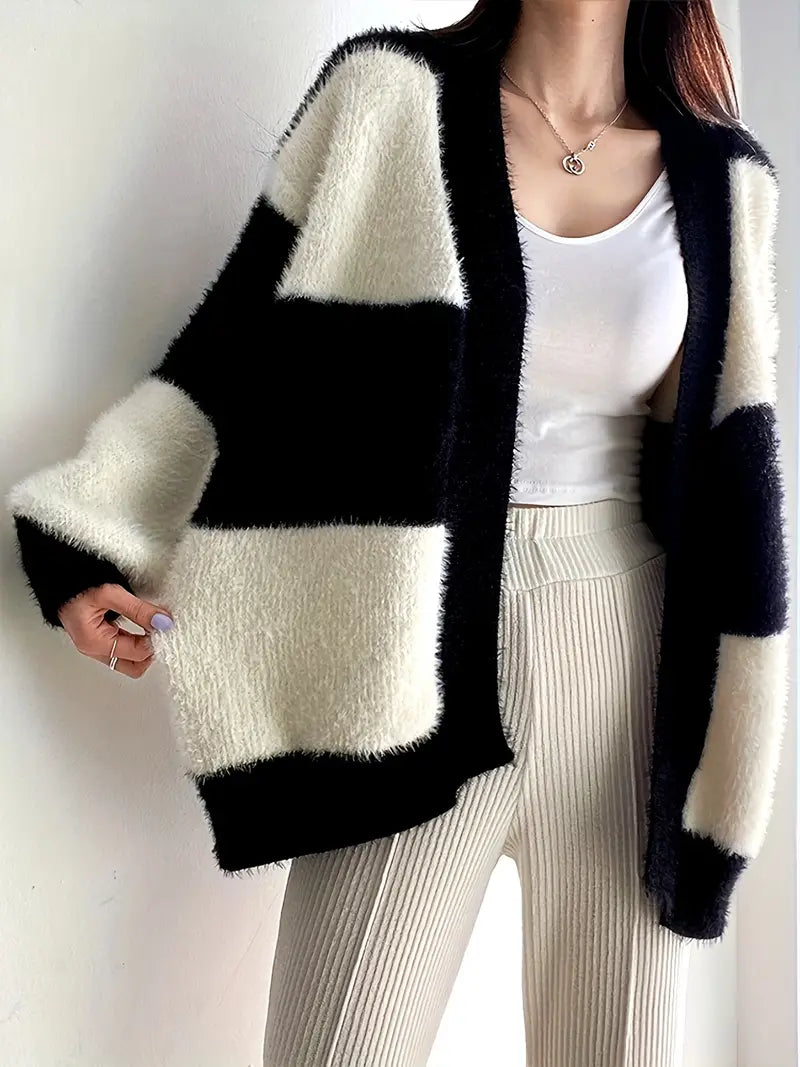 Hendrik - Losvallende Cardigan met Kleurblok Design | Comfortabel en Stijlvol