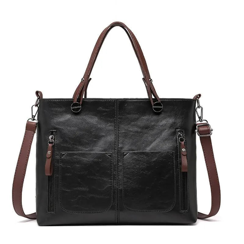 Lara - Vintage Leren Schoudertas voor Dames | Stijlvolle en Duurzame Handtas