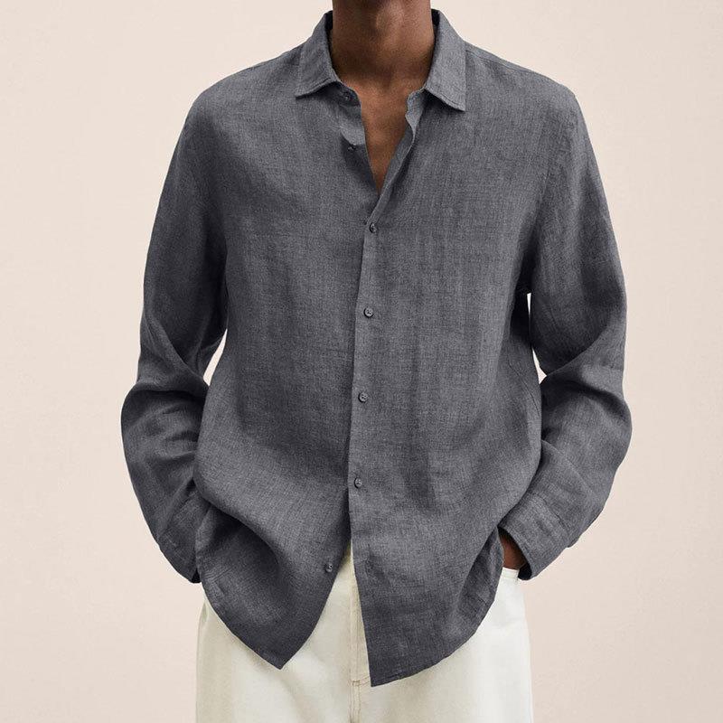 Elegant Linnen Overhemd voor Heren – Lichtheid en Veelzijdigheid voor Zomerse Stijl