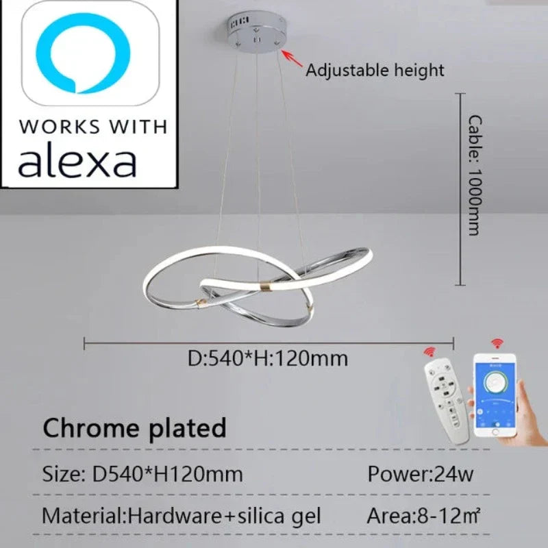 AuraTech - Moderne Hanglamp met Montagebeugel voor Stijlvolle Verlichting