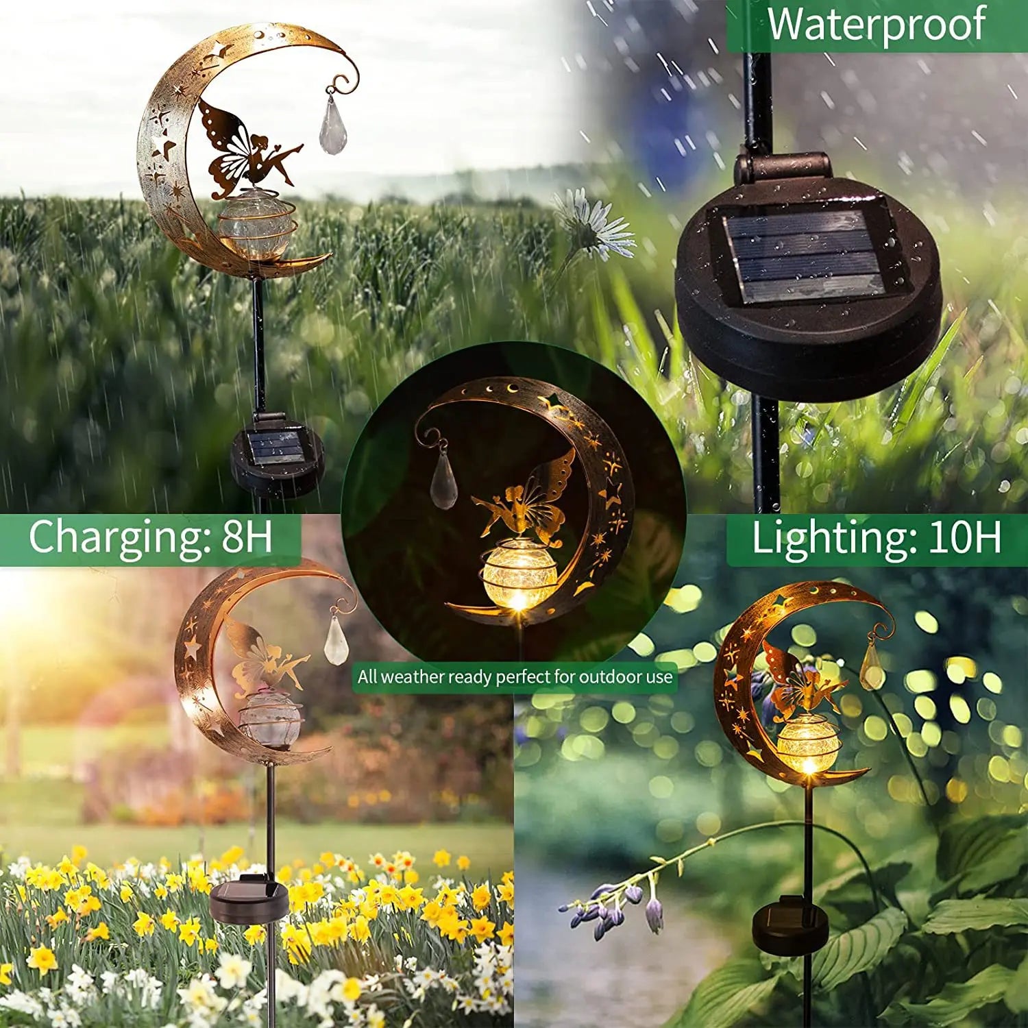 WonderCrawl - Solar Kruipende Tuinlamp voor Sfeervolle Verlichting