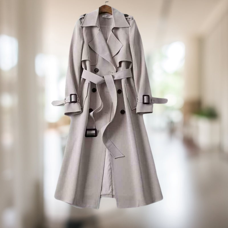 Elise - Stijlvolle Trenchcoat voor Dames met Elegante Pasvorm