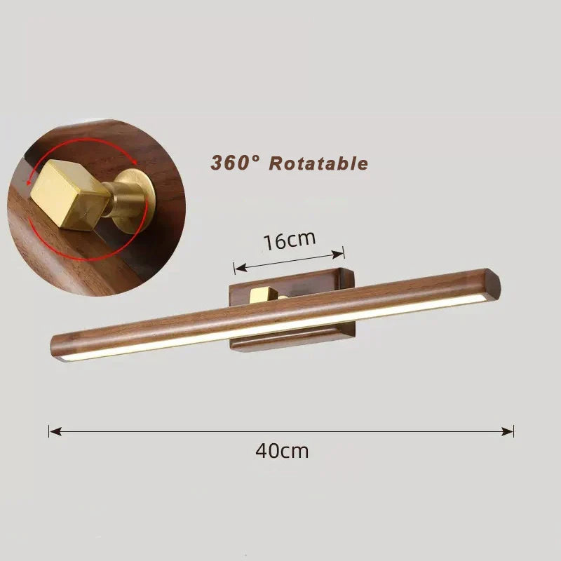 MysticWood - Verlichting van Zwart Walnoothout | Luxe LED Lamp voor Stijlvolle Interieurs