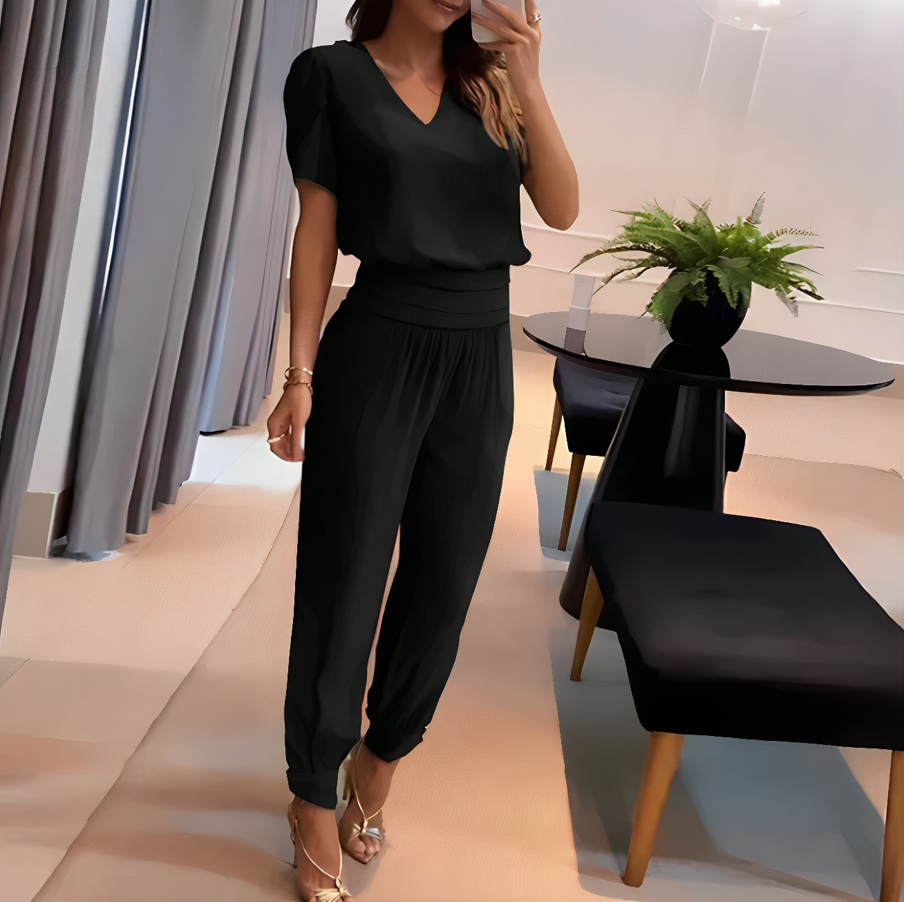 Brianna - Trendy Set met Blouse en Broek voor Dames | Stijlvolle en Comfortabele Outfit