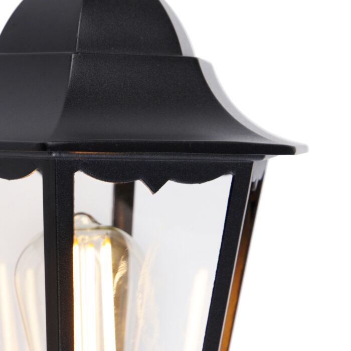 GuardGlow - Zwarte buitenwandlantaarn met bewegingssensor | Weerbestendige verlichting voor veiligheid en stijl