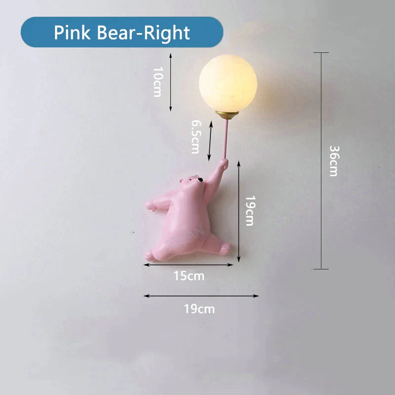 WonderLicht - Cartoon Beer Wandlamp voor Kinderen