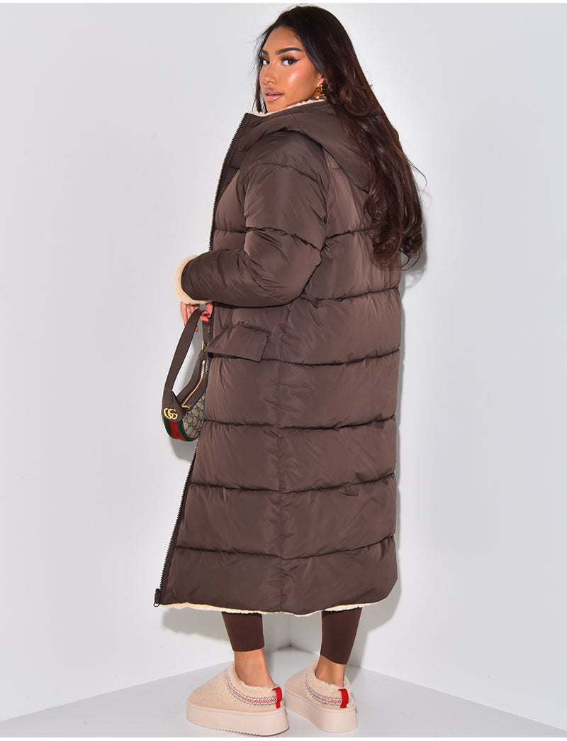 Knusse Warme Gevoerde Winterjas voor Dames - Dubbelzijdige Fleece Jas