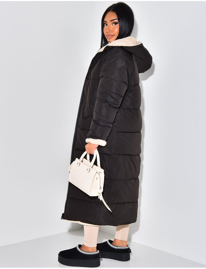 Knusse Warme Gevoerde Winterjas voor Dames - Dubbelzijdige Fleece Jas