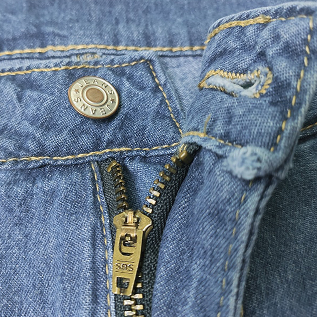 Leona - Wijd Uitlopende Denim Jeans met Vintage Uitstraling voor Dames