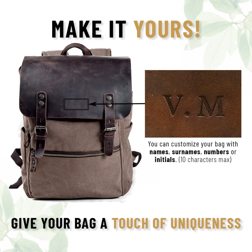 Katoenen Canvas Rugzak | Lissabon – Stijlvolle en Duurzame Rugzak voor Dagelijks Gebruik