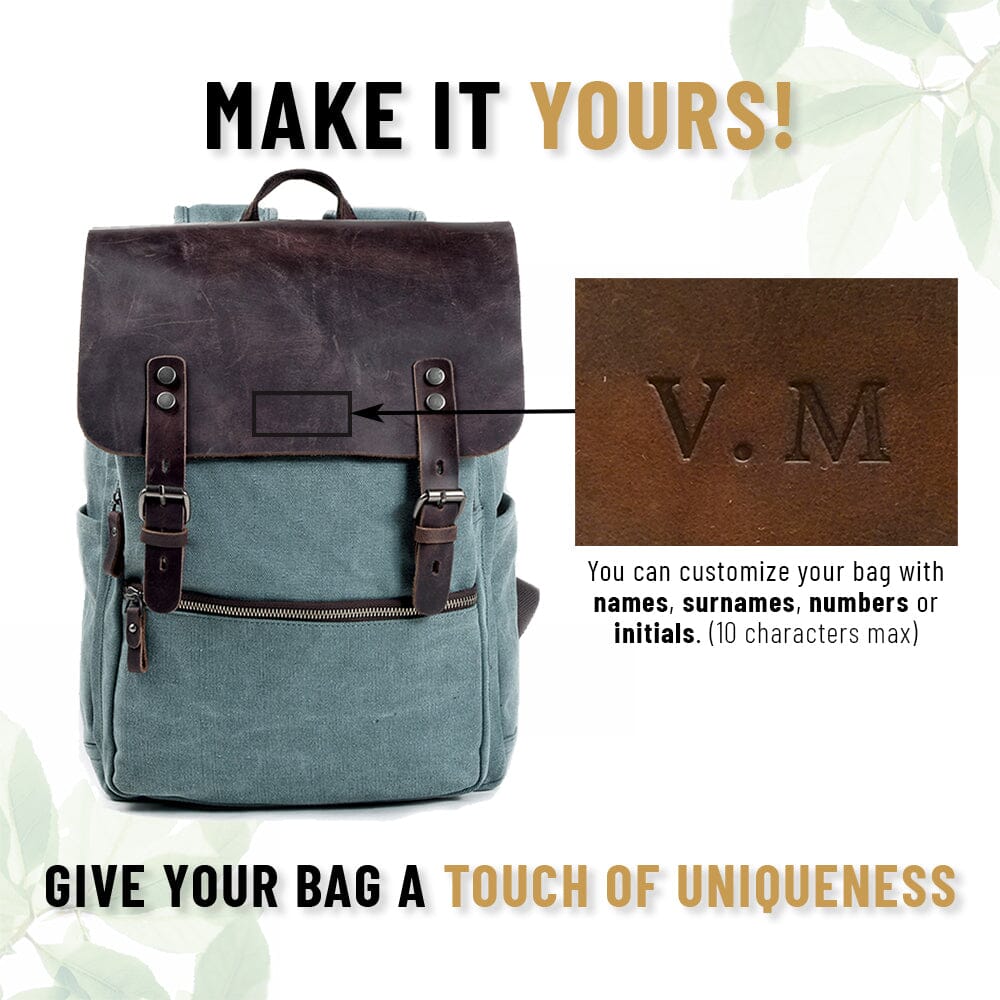 Katoenen Canvas Rugzak | Lissabon – Stijlvolle en Duurzame Rugzak voor Dagelijks Gebruik