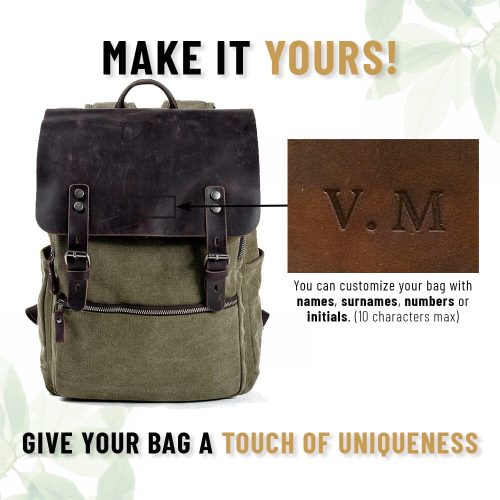 Katoenen Canvas Rugzak | Lissabon – Stijlvolle en Duurzame Rugzak voor Dagelijks Gebruik