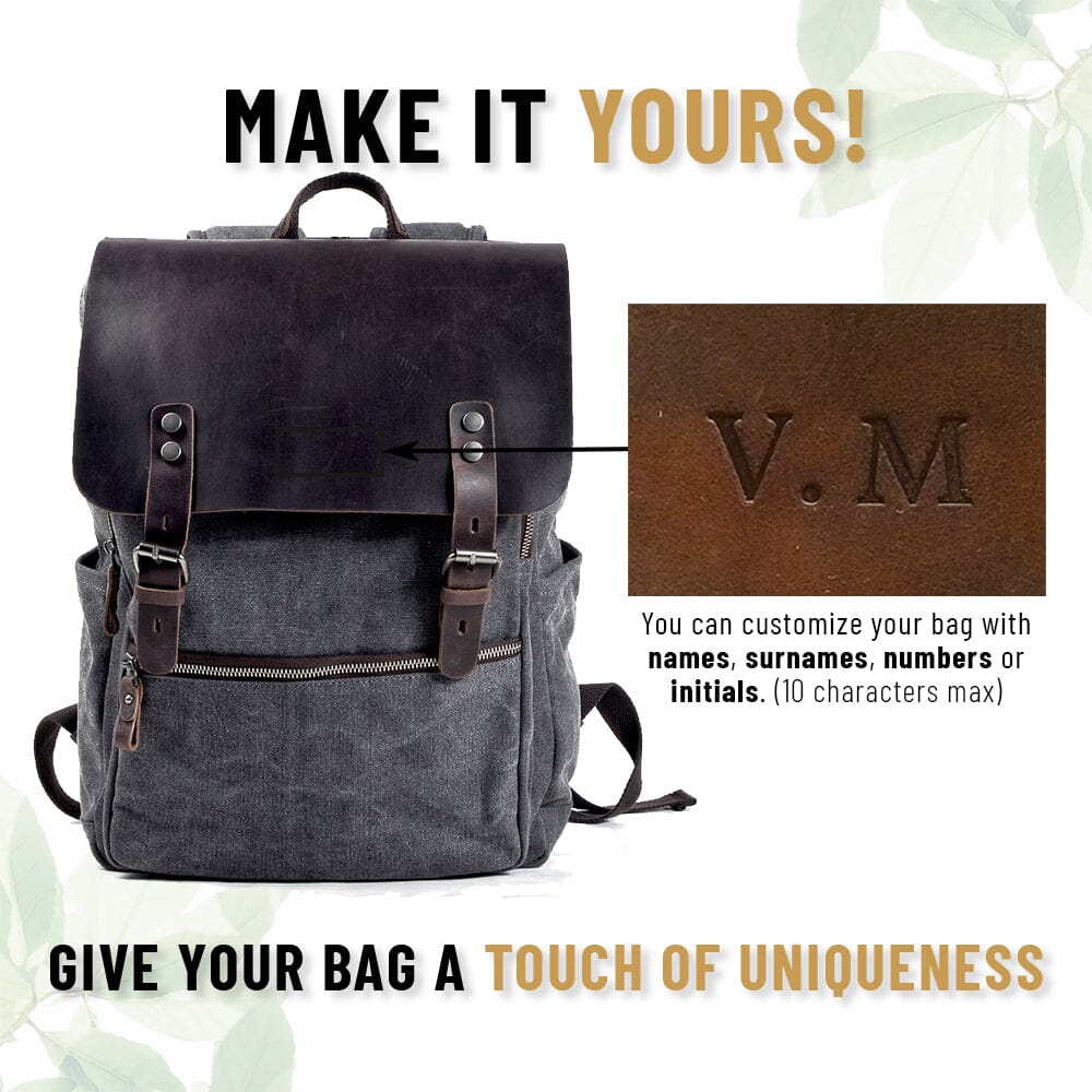 Katoenen Canvas Rugzak | Lissabon – Stijlvolle en Duurzame Rugzak voor Dagelijks Gebruik