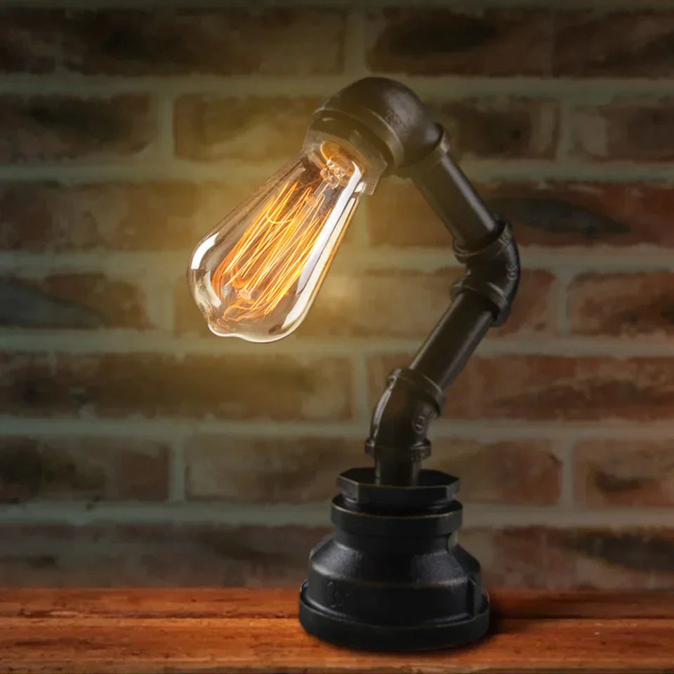 AquaGlow - Originele Metalen Lamp met Waterstroom Verlichting