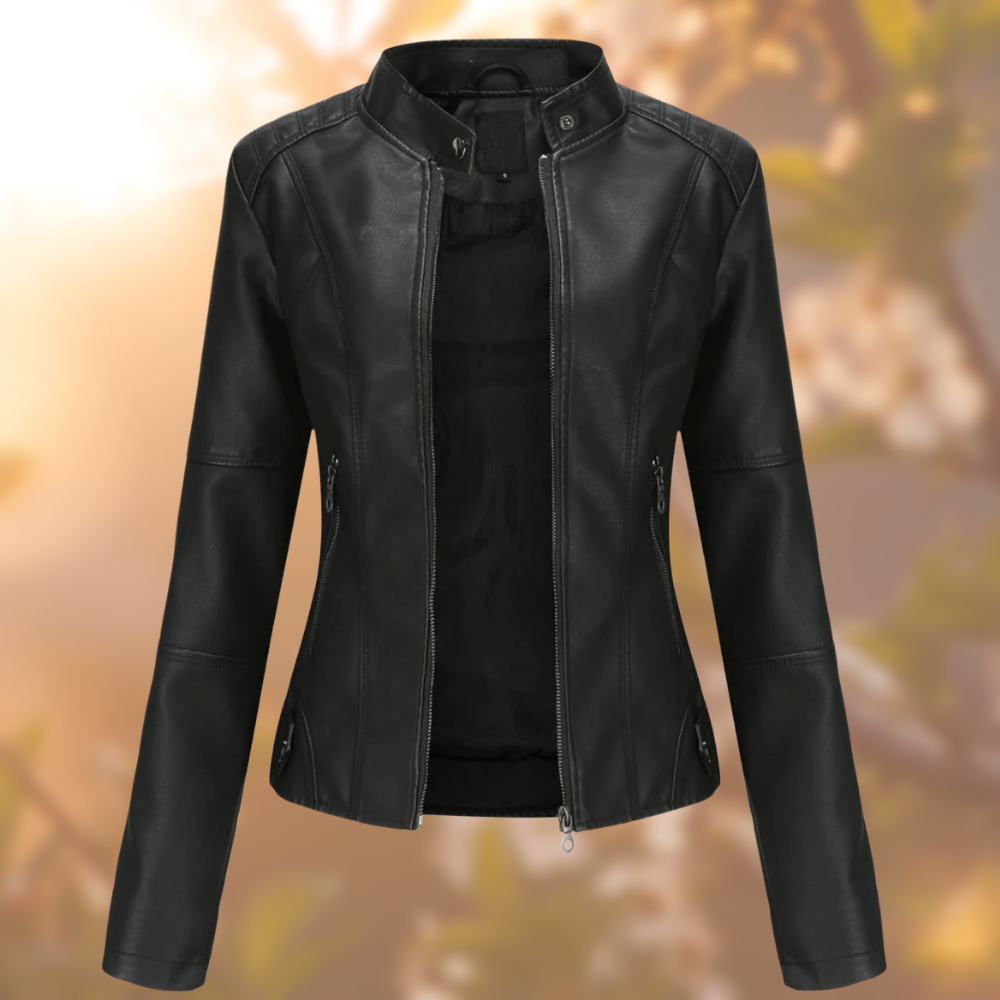 Keisya Luxe Allure Leren Jas | Elegante Leren Damesjas voor Elke Gelegenheid