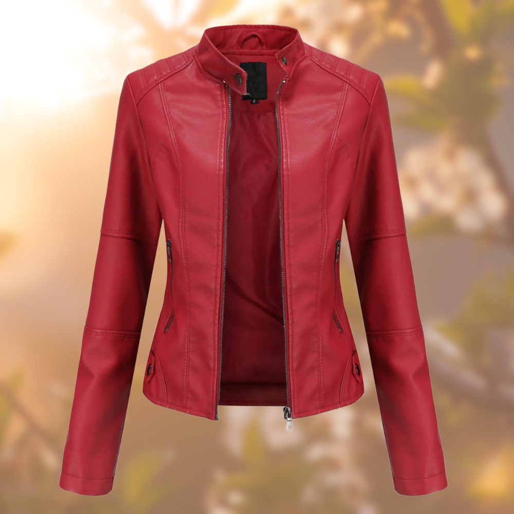 Keisya Luxe Allure Leren Jas | Elegante Leren Damesjas voor Elke Gelegenheid