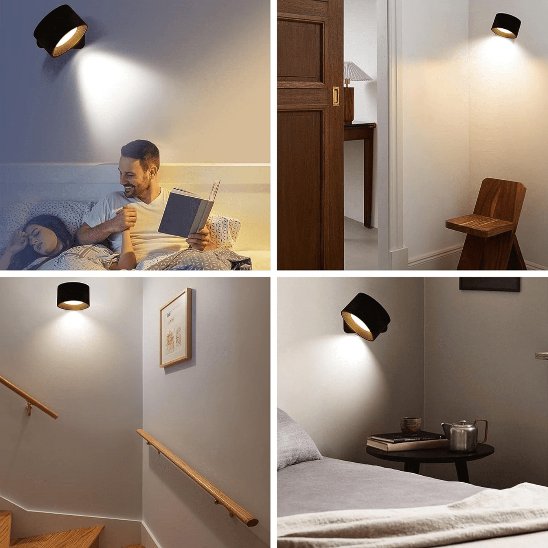 FlexiLight - Draadloze Oplaadbare 360° LED Muurlamp