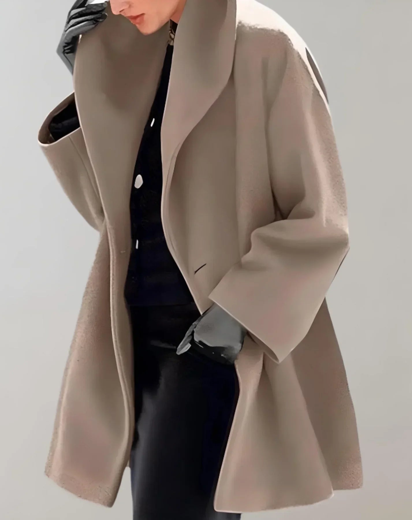 Eva – Elegante Damesjas met Eén Knoop | Stijlvolle en Comfortabele Jas