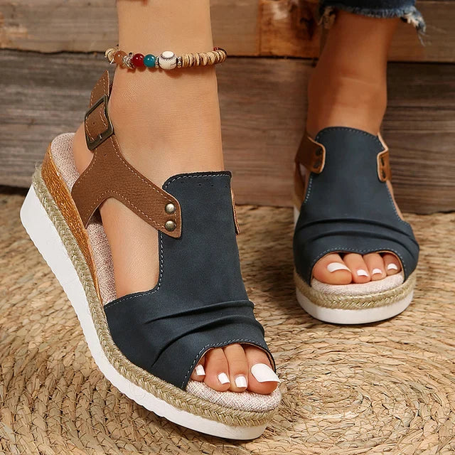 Elisa - Sandalen met Wedge Hak | Comfortabele Zomersandalen voor Dames