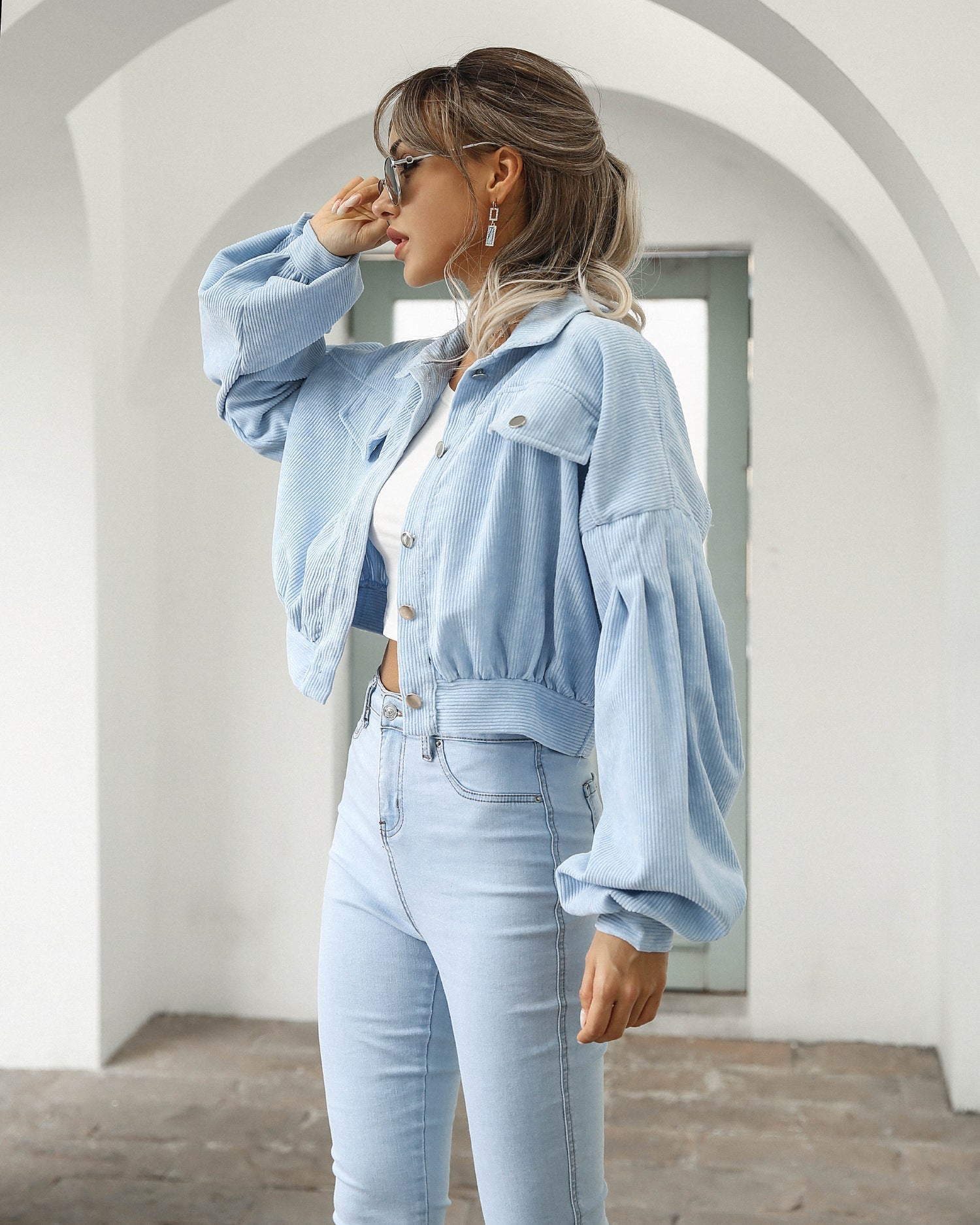 Kira - Corduroy Crop Jack voor Dames Herfstmode 2023