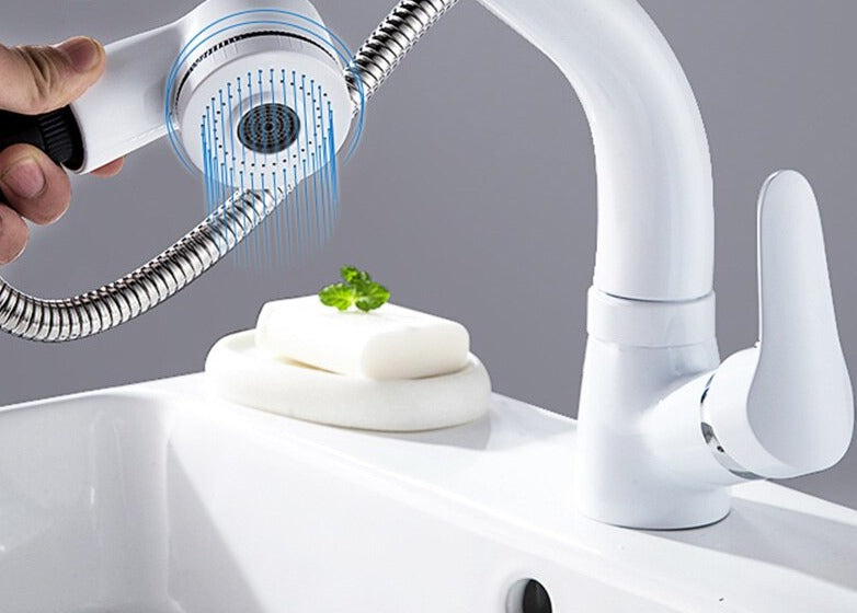 AquaRise - Uitschuifbare Messing Badkamer Mengkraan | Flexibele Kranen voor Moderne Badkamers