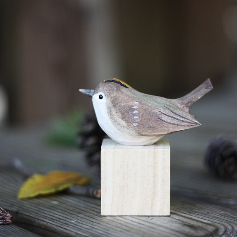 ScandiVogel - Scandinavische Houten Vogelbeeldjes | Decoratieve Houten Ornamenten voor Interieur