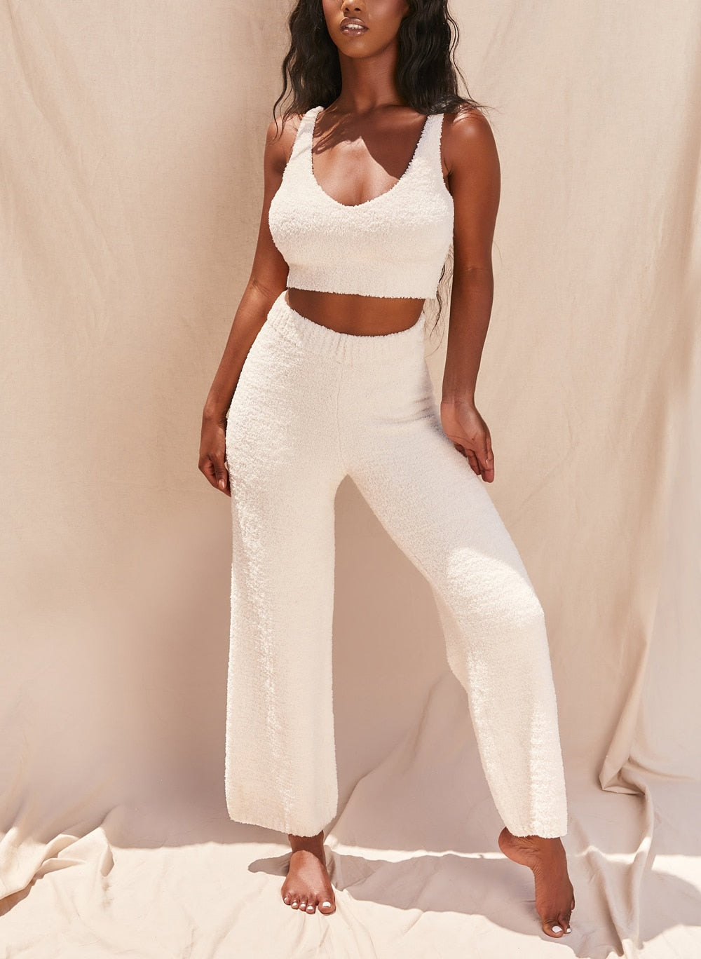 RelaxVibes - Drie-delig Comfortabel Fleece Set voor Dames