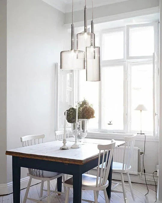 Elegante Glazen Hanglamp voor Eettafel - Moderne LED Verlichting voor Stijlvol Interieur