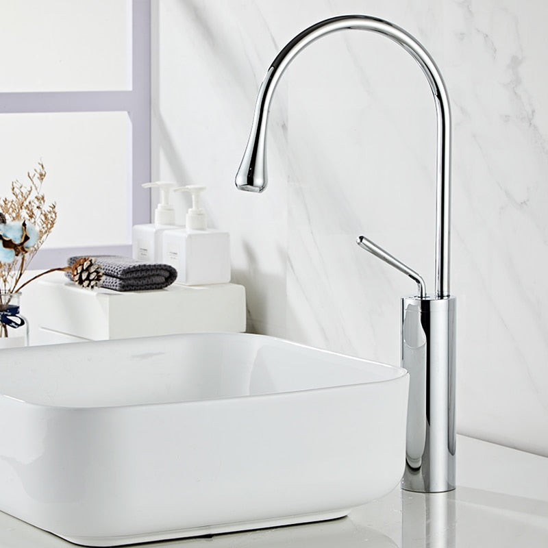 AquaTurn - Draaibare Watervalkraan Badkamer | Moderne Wastafelkraan