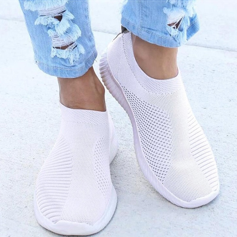 Vlotte Slip-On Sneakers - Lichtgewicht en Comfortabele Schoenen voor Dames