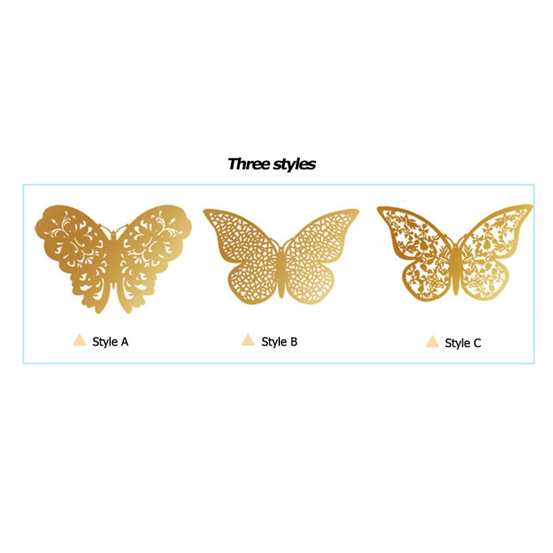 VlinderFantasie - 3D Vlinder Wandstickers | Ideaal voor Bruiloften en Interieurdecoratie
