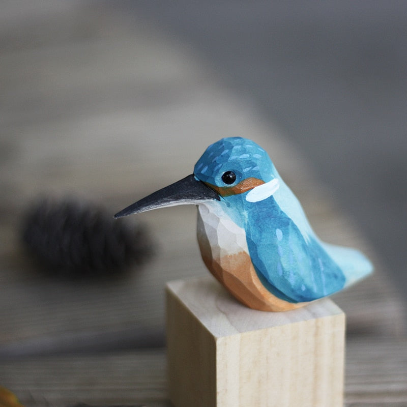 ScandiVogel - Scandinavische Houten Vogelbeeldjes | Decoratieve Houten Ornamenten voor Interieur