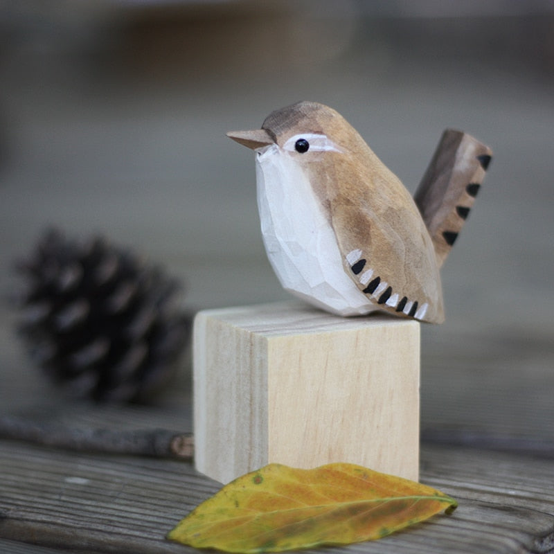 ScandiVogel - Scandinavische Houten Vogelbeeldjes | Decoratieve Houten Ornamenten voor Interieur