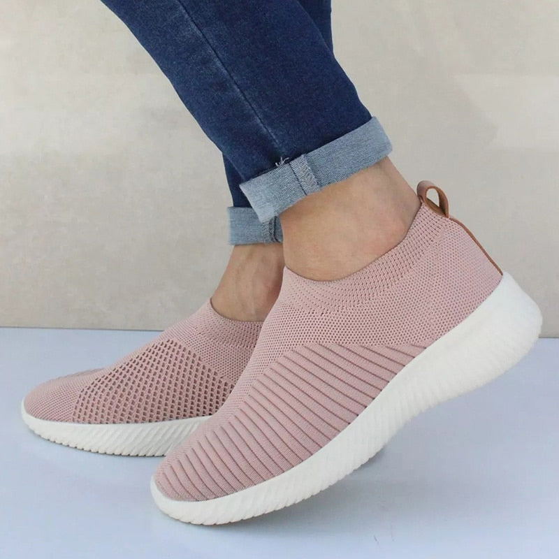 Vlotte Slip-On Sneakers - Lichtgewicht en Comfortabele Schoenen voor Dames
