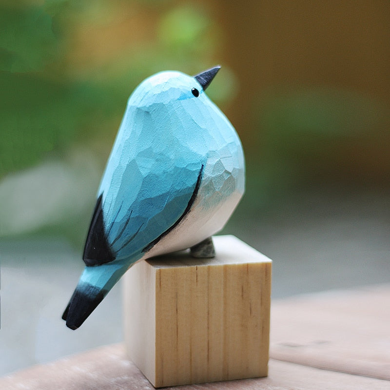 ScandiVogel - Scandinavische Houten Vogelbeeldjes | Decoratieve Houten Ornamenten voor Interieur