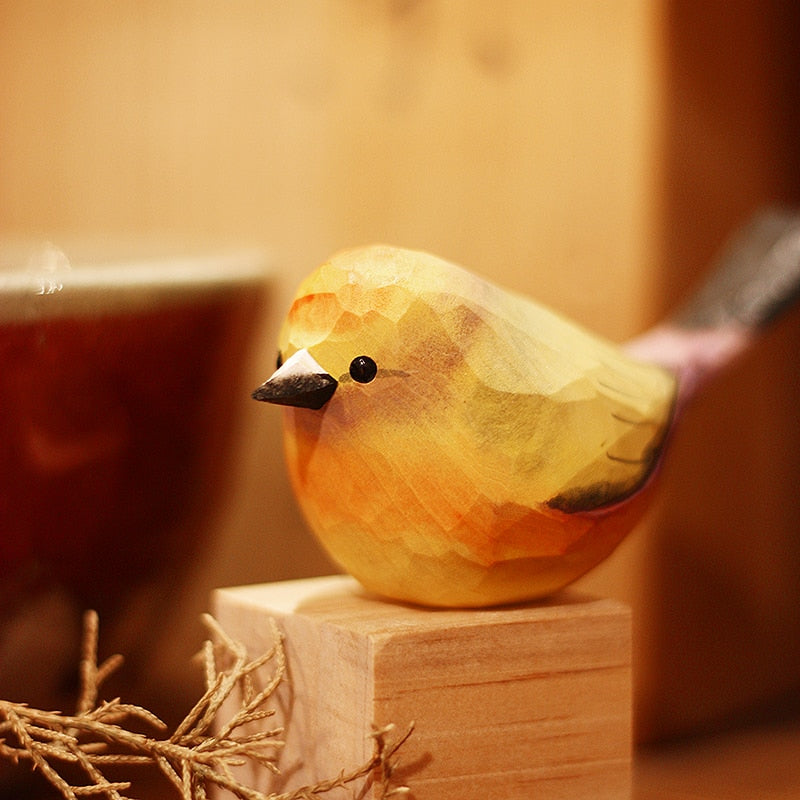 ScandiVogel - Scandinavische Houten Vogelbeeldjes | Decoratieve Houten Ornamenten voor Interieur