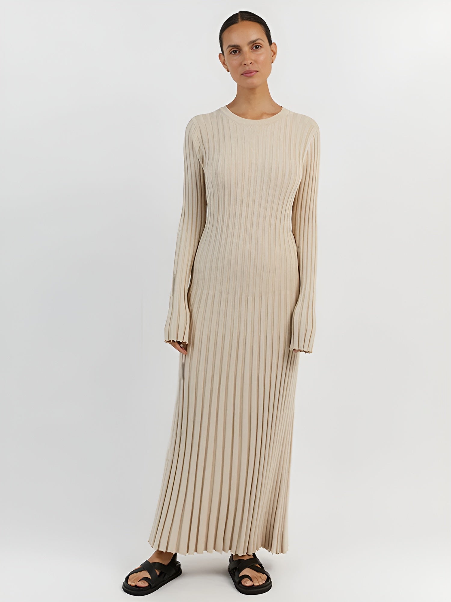 Thera - Maxi Gebreide Jurk