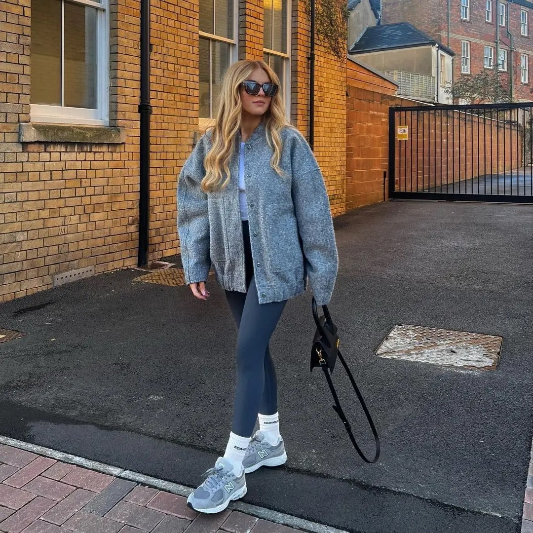 Lena - Ruimvallende Luxe Bomberjack voor Dames – Bestseller Herfstjas 2023