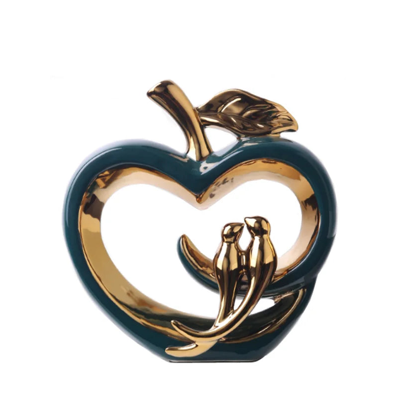 CeramicDelight - Keramische Appel Decoratie | Stijlvol Decoratief Object voor Interieur