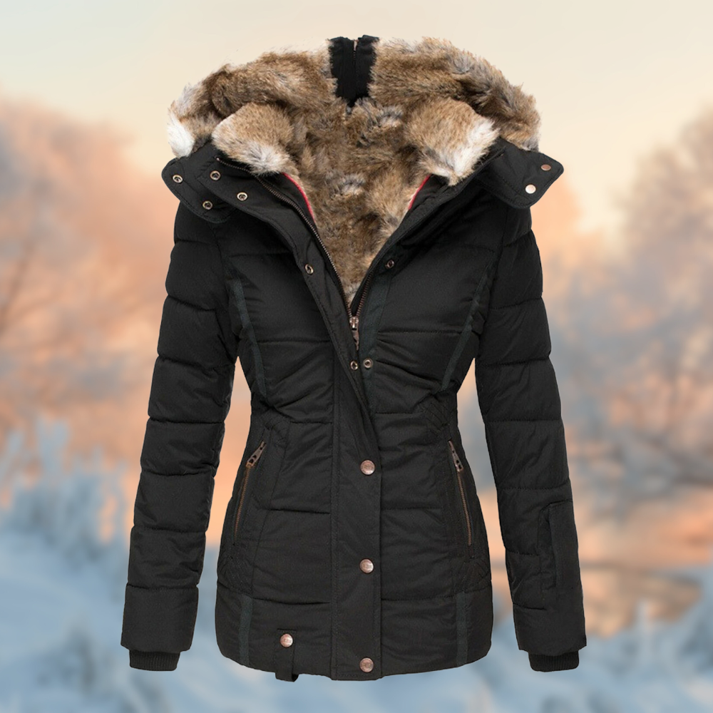 Trendy Winterjas met Warme Kunstbontkraag voor Dames - Comfortabele Lange Mantel