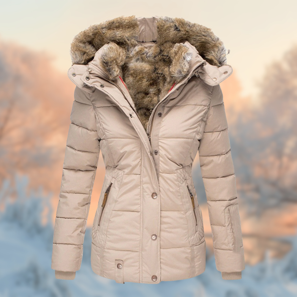 Trendy Winterjas met Warme Kunstbontkraag voor Dames - Comfortabele Lange Mantel