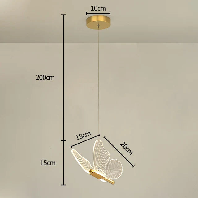 GlowWings LED Hanglamp - Unieke Vlinder Plafondlamp met Modern Design