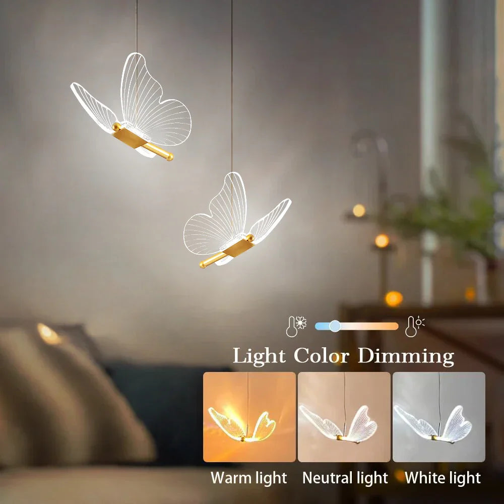 GlowWings LED Hanglamp - Unieke Vlinder Plafondlamp met Modern Design