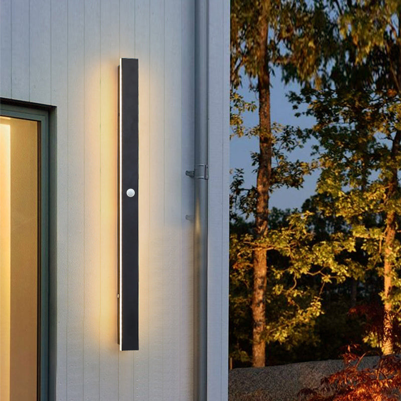 SleekEdge - Moderne Design LED Wandlampen in Zwart Metaal voor Tuin en Hal | Stijlvolle Buitenverlichting