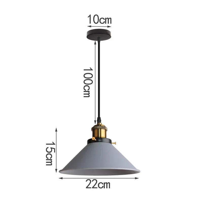 IndustrialGlow - LED Industriële Hoorn Hanglamp voor Moderne Verlichting