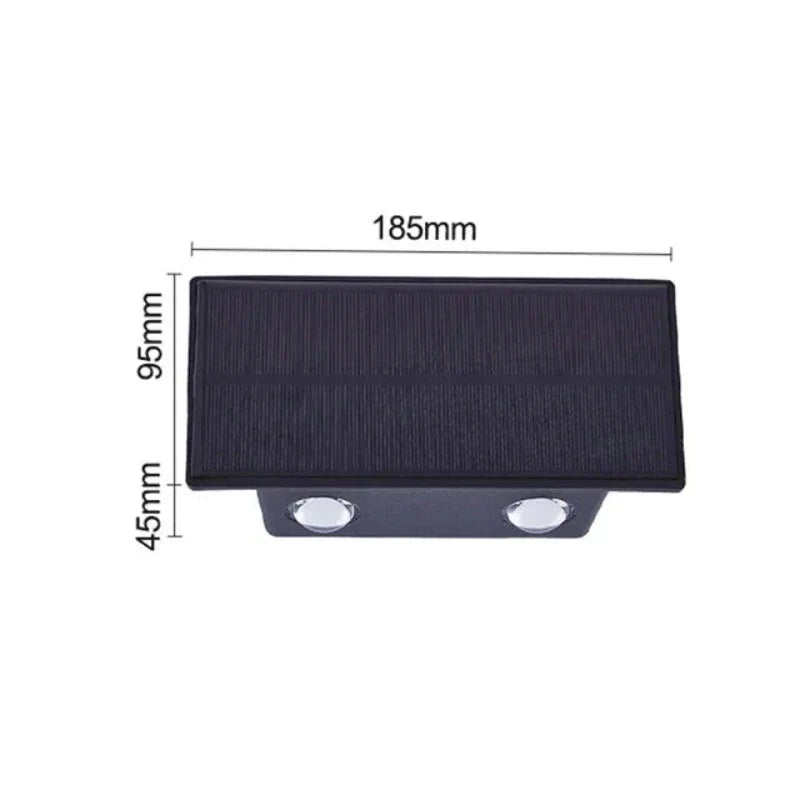 LumaWind - Zonne-energie Balkonlamp voor Stijlvolle Buitenverlichting